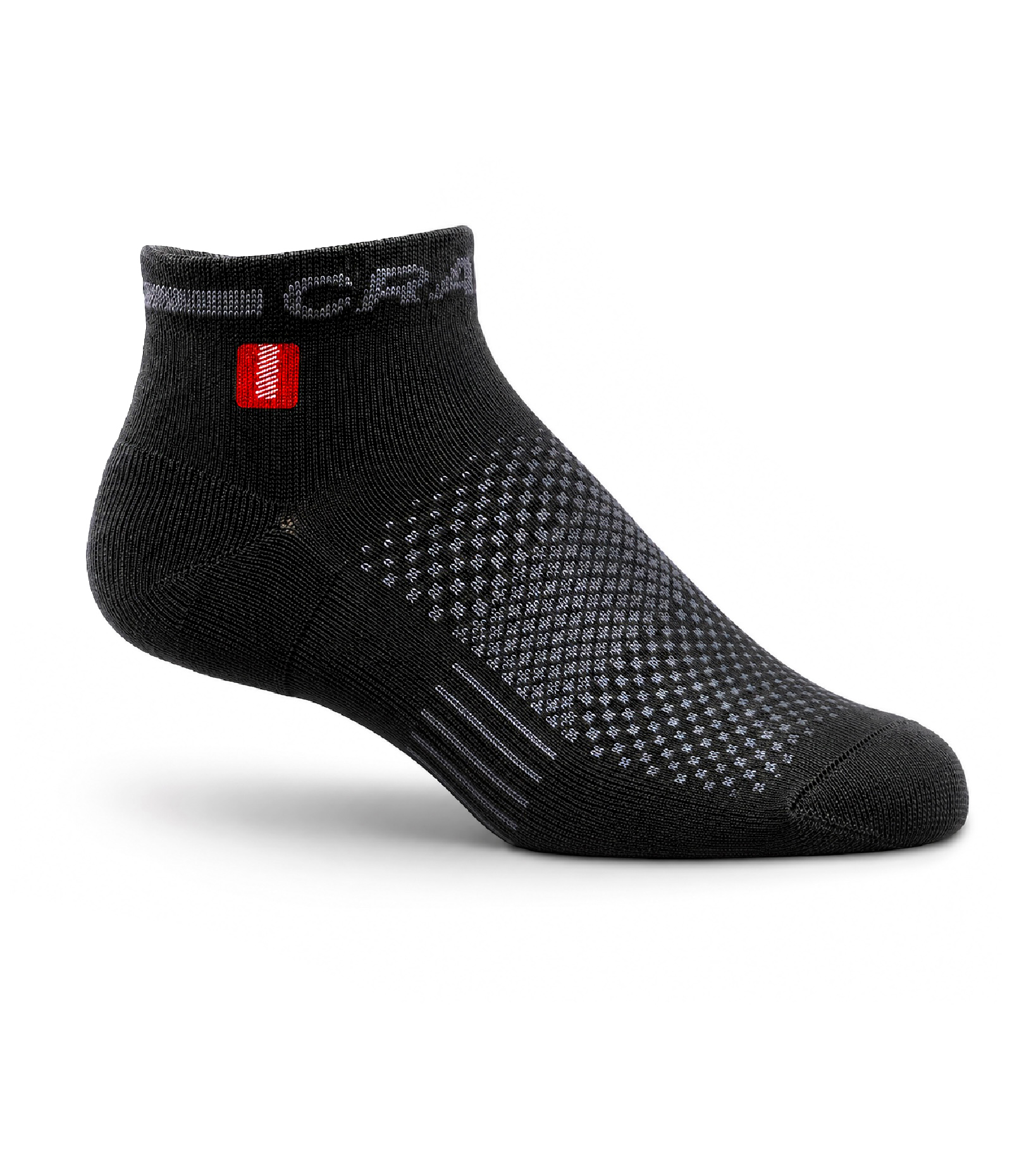 comacchio-running-socks-black-front Sport socks - Image 1